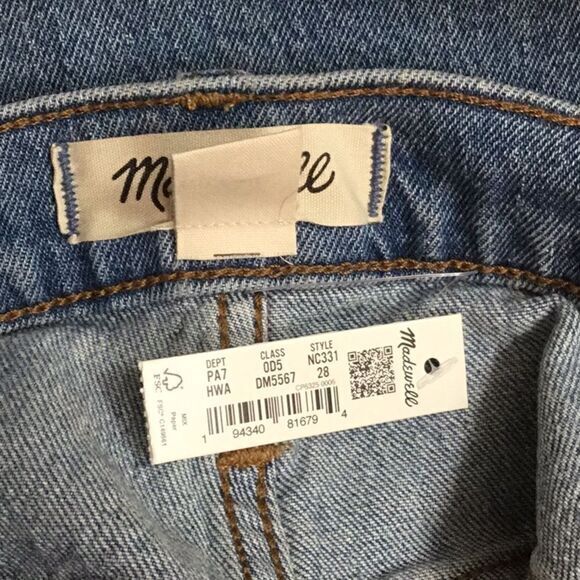 NEW Madewell Perfect Vintage Straight Jean in Hoye‎ Wash, 28, NC331 - Picture 13 of 13